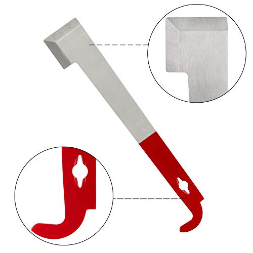 Blisstime Stainless Frame Lifter And Scraper J Hook Tool Hive Tool Beekeeping Equipment (J Shaped: 11 Inch) #TOP1