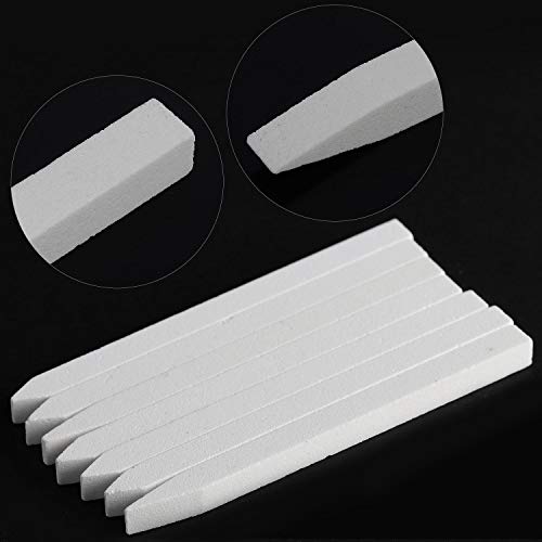 18 Pcs Nail File Pumice Stone Cuticle Pusher Nail Art Pedicure & Manicure Tools (White) #TOP2