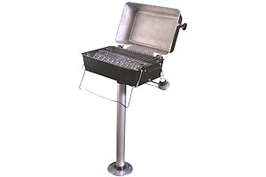 Springfield Marine 1940052 Deluxe Barbeque Pontoon Grill For Boats