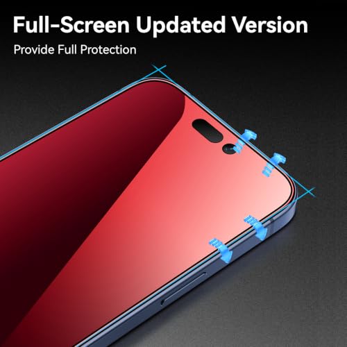 Image of Mothca Red Orange Privacy Screen Protector for iPhone 17 Pro Max /16 Pro Max