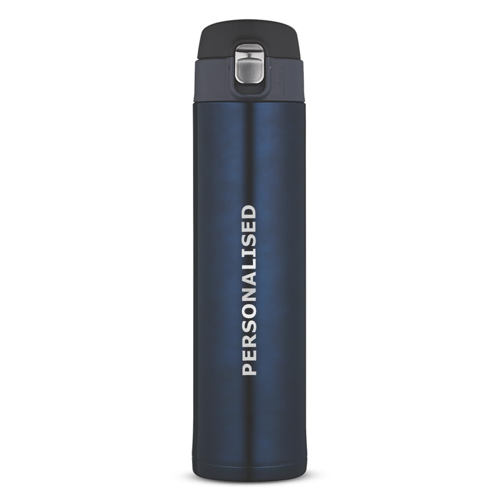 Borosil Nova 500 ml Personalised/Customized Bottle with Engraved Name & Logo | Stainless Steel Vacuum Insulated Flask, Blue | 16 Hrs Hot & 18 Hrs Cold | Ideal for Personal & Corporate Gifting (B0DFQCRRHT) Amazon Price History, Amazon Price Tracker