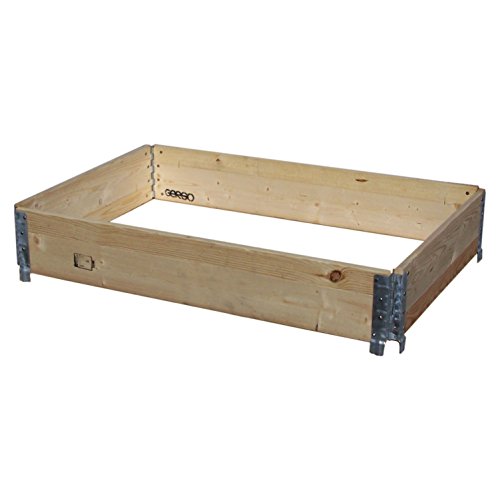 Preisvergleich Produktbild Holzaufsatzrahmen IPPC mit 4 Scharnieren 120x80x20cm