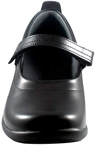 Little Girls Black Soft Leather Shoes, Carla 2M4