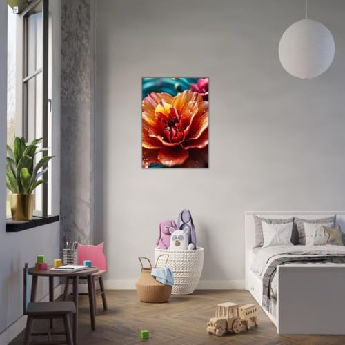 Poster circulation des fleurs tableau mural moderne GAEKKO