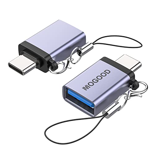 MOGOOD USB C zu USB Adapter Thunderbolt 3 zu USB 3.0 OTG Adapter Typ C Stecker zu USB 3.0 Buchse Adapter Typ C Thunderbolt 4 OTG Konverter für Apple MacBook Pro,Samsung Galaxy S20 S23