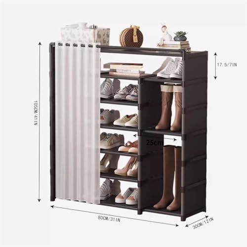 Zapatero simple interior independiente con baldas de almacenamiento compacto 3