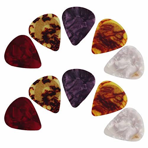 guitar picks made of real wood 10Pcs Guitar Pick Skidproof For electric and bass Colorful Celluloid Portable Instrument… - Les Beatles, Paul McCartney, John Lennon, RIngo Starr, George Harrison guitar picks made of real wood 10Pcs Guitar Pick Skidproof For electric and bass Colorful Celluloid Portable Instrument…