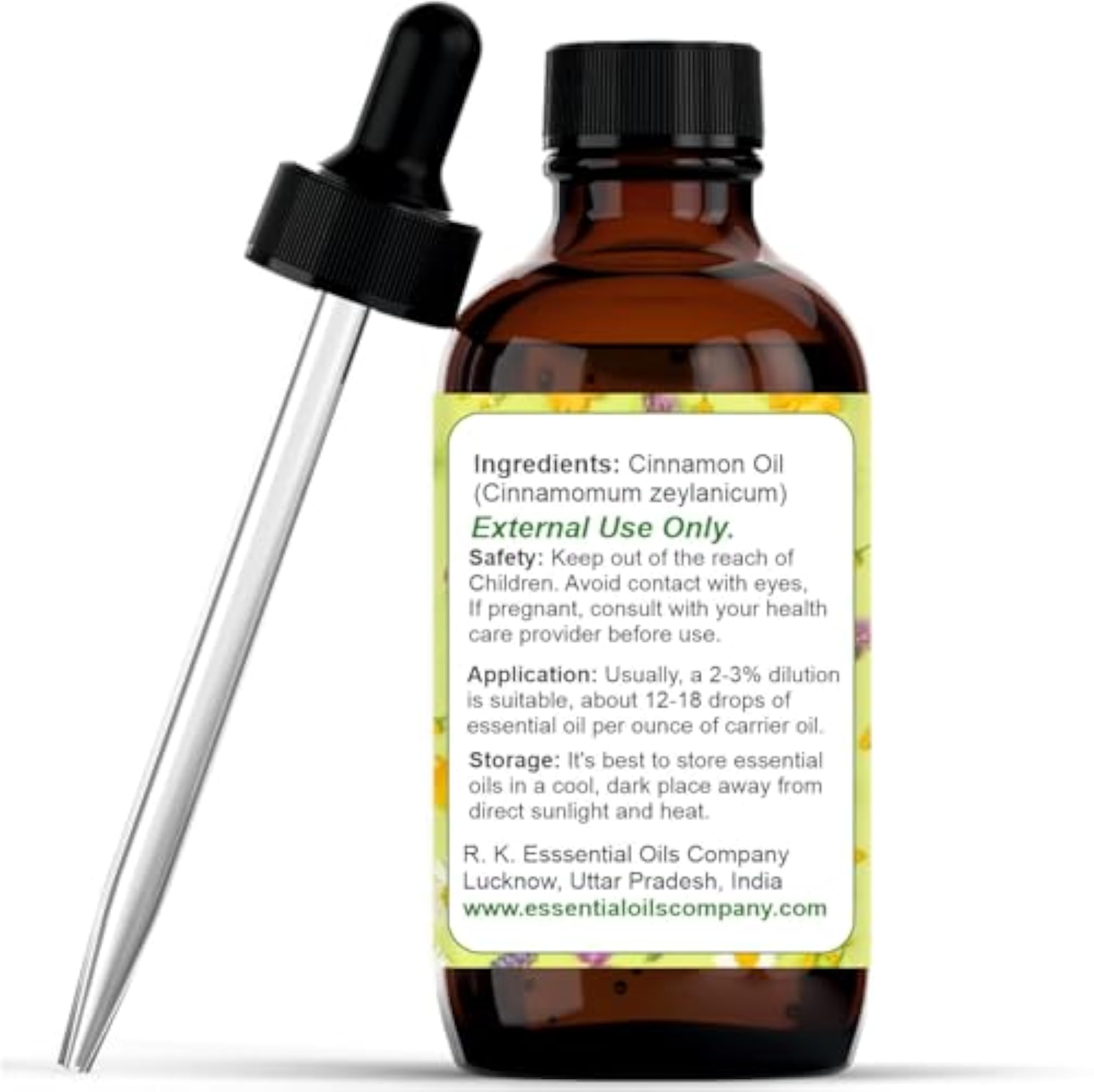 Cinnamon Essential Oil 4 Fl Oz, Therapeutic