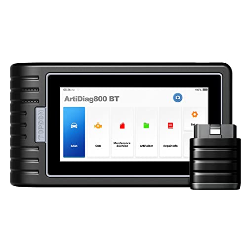TOPDON ArtiDiag800 BT Outil Diagnostic Voiture pour Systèmes Complets, Valise Diagnostic Auto OBD2...