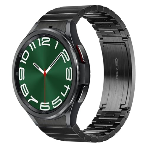 Image of Samsung Galaxy Watch 6 Bespoke Edition 47mm Exclusive Bluetooth Smartwatch, Health, Fitness, Sleep, Heart Rate Tracker, Improved Battery, Sapphire Crystal Glass, US Version, Link Bracelet Band, Black