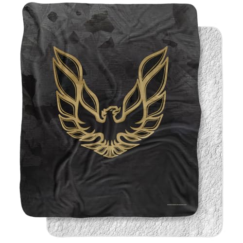 Pontiac Blanket, 50"x60", Galvanized Firebird Silky Touch Sh