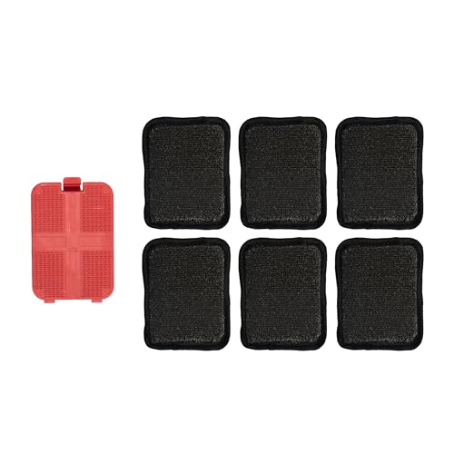 Image of ThermoMaven BQ03 Grill Brush Replaceable Cleaning Head, Safe Bristle-Free BBQ Cleaning Tool, Barbecue Grill Cleaner, 6 Pcs Refill, Only for BQ03