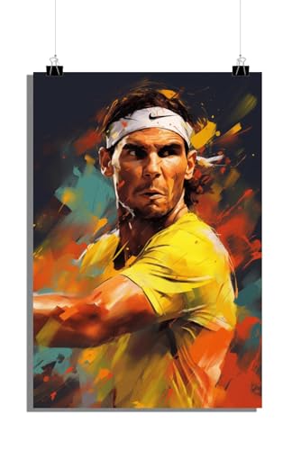 Poster Rafael Nadal 60x90 cm poster de tennis pour décoration murale de salon
