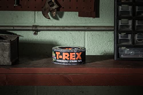 Image of T-Rex Tape Extra-Wide Duct Tape with UV Resistant & Waterproof Backing for Ferociously Strong Repairs, 2.83 inch x 25 yd, Gunmetal Gray, 1 Roll (Pack of 6)