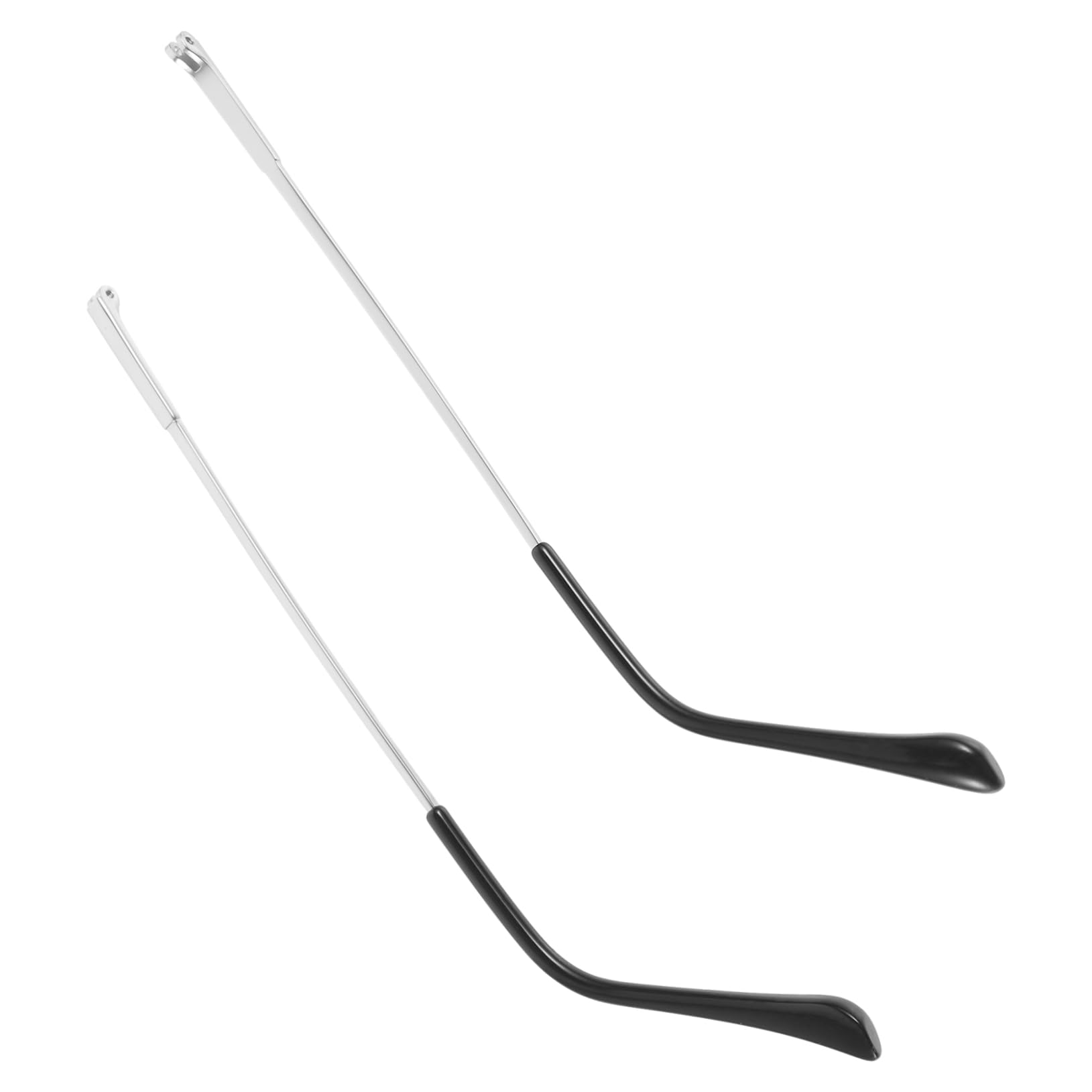 Healeved 1 Pair Replacement Glasses Arm Legs for Eyeglasses Replacement Glasses Arms Alloy Metal Glasses Arms Silver Plastic Eyeglasses Arms Legs