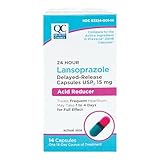 Quality Choice Lansoprazole Acid Reducer Delayed Release Capsules, 15mg, Proton Pump Inhibitor (PPI), Treats Frequent Heartburn, 24 Hour Heartburn Medicine, 14 Count