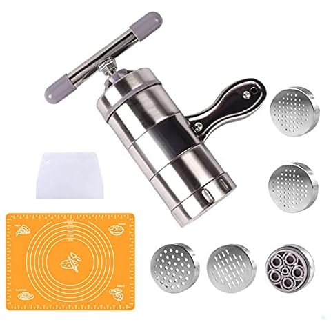 Máquina profesional de acero inoxidable para hacer tallarines, espagueti, fideos de arroz, pasta, verduras, frutas Cover