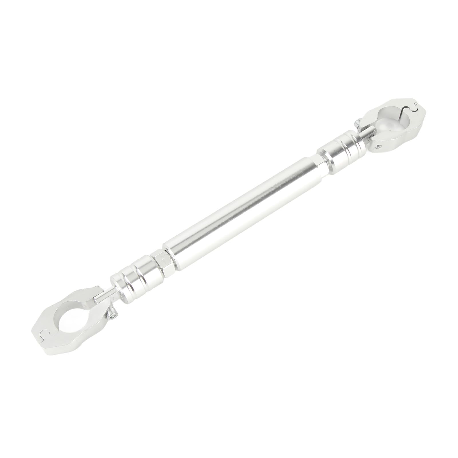 Barra di Bilanciamento della Moto, in Alluminio in Lega di Moto Bilancia del Manubrio della Barra Trasversale 22 Mm Accessori per Leva di Rinforzo Universale (silver)