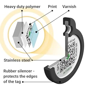 Qr code dog tag pet id tags for dogs  silent dog tags personalized for pets  qr tag to pet online profile  stainless steel dog tag with rubber silencer im lost    cucciolini doodles