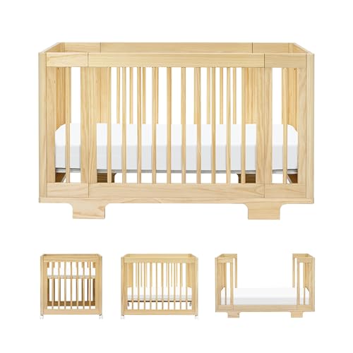 Babyletto Yuzu 8-in-1 Convertible All-Stages Crib - Conversion Kits for Bassinet, Midi Baby Crib to Toddler Bed, Daybed, Full-Size Crib & Baby Bed - Portable & Adjustable - GREENGUARD Gold Certified