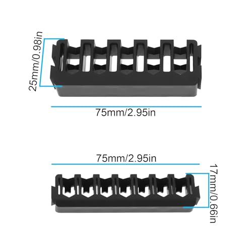 OTOTEC 4-teiliges Bithalter-Set, kompatibel mit DeWalt, kompatibel mit robusten Koffern, hält 14 Stück 2,5 cm Bits und 10 Stück 5,1 cm Bits, Kunststoff-Bohrer-Organizer