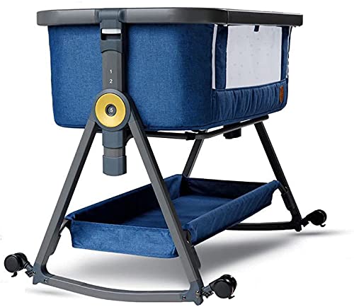 Qunine Cuna Compacta Para Recién Nacidos, Cuna De Viaje Plegable, 6 Niveles De Altura Ajustable, Cunas Para Muñecas, Cama Portátil Con Cesta D Qunine Cuna Compacta Para Recién Nacidos, Cuna De Viaje Plegable, 6 Niveles De Altura Ajustable, Cunas Para Muñecas, Cama Portátil Con Cesta D