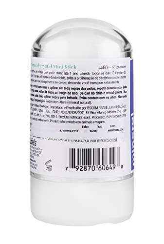 Desodorante Natural Cristal Mini Stick 63g - Lafe's