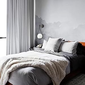 Holkirt black wall sconces set of two mid century modern wall light fixtures for bedroom living room bathroom with white opal hand blown globe glass  urban country home decor