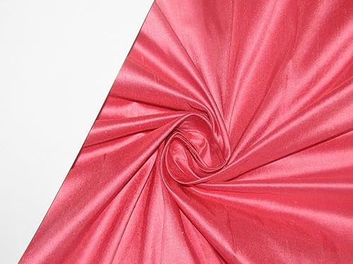 Tissu Dupion pure soie corail pour robe de mariage et cortège DUP3