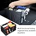 Mandark Car Trunk Organizer, Collapsible Multi Compartment Vehicle Storage Box, Waterproof Adjustable Automotive Organization Container Accessories, Universal for SUV, Sedan, Truck (Black)