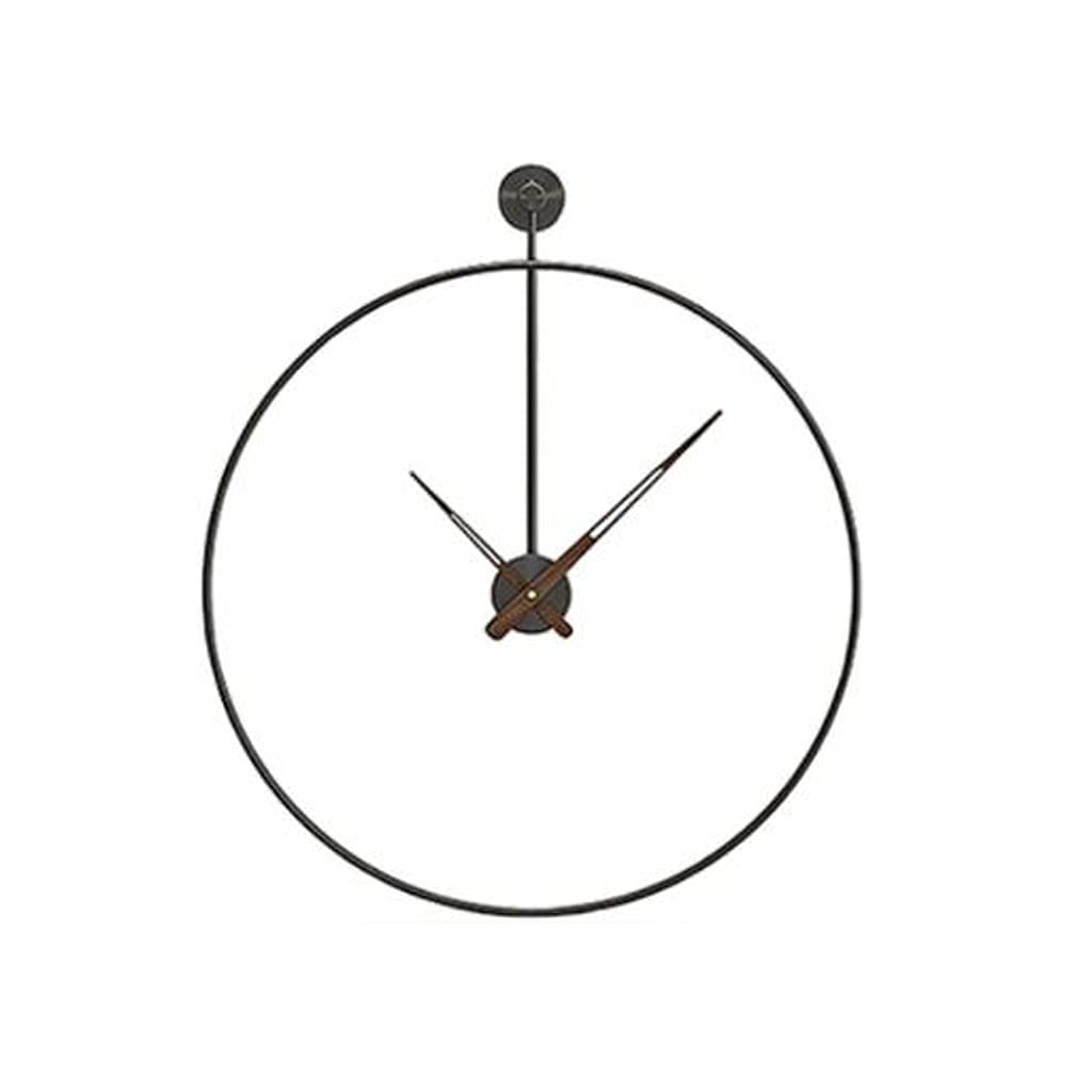 Horloge murale créativité maison salon noire géante 50cm quartz