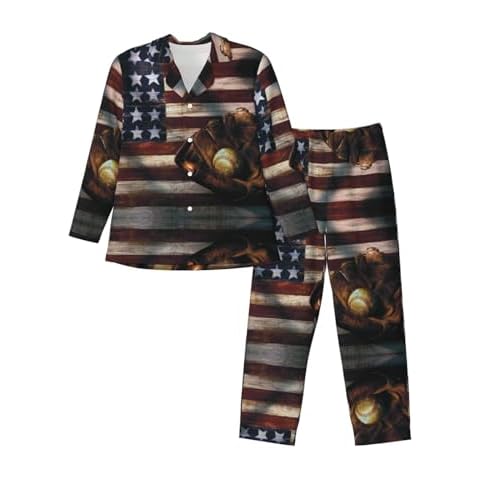 ASEELO Men's Comfortable Long-Sleeved Pajama Set Cover