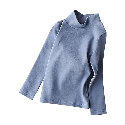 Little Baby Turtleneck Long Sleeve Sweater Basic Solid Fine Knit Warm Sweatshirt Pullover Base Tops