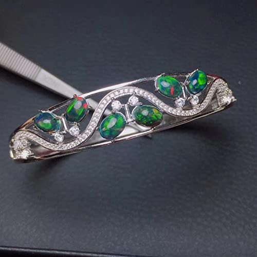 Bracelet en Opale Noire fine, le bijou en pierre naturelle pour le quotidien