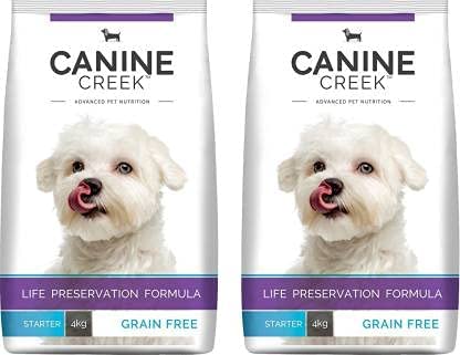 Canine Creek Starter Dry Dog Food Ultra (4 kg x Pack of 2) (B0BNR488ST) Amazon Price History, Amazon Price Tracker