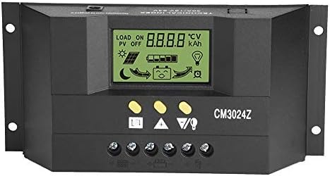 Thincol CM3024Z PWM Intelligent Solar Panel Charge Controller Regulator LCD Display 12V 24V 30A PVC
