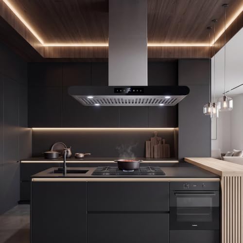 Image of 36 inch Island Range Hood 1200 CFM, Stainless Steel range hood