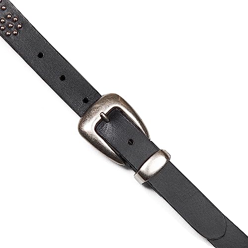 Image of Lucky Brand Women's Western Leather Belt | Classic | Fashion | Vintage | Buffalo Leather | Western-Inspired