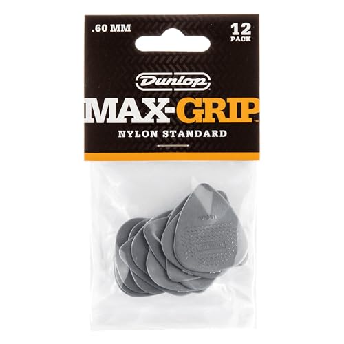 JIM DUNLOP Plektrum Max Grip 0,60mm 12 Stück