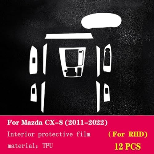 Película transparente de TPU-PPF para interior de automóvil Mazda CX-8 3