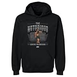 500 LEVEL Conor McGregor UFC Men's Hoodie Sweatshirt - Conor McGregor Strut WHT (Black, Large)