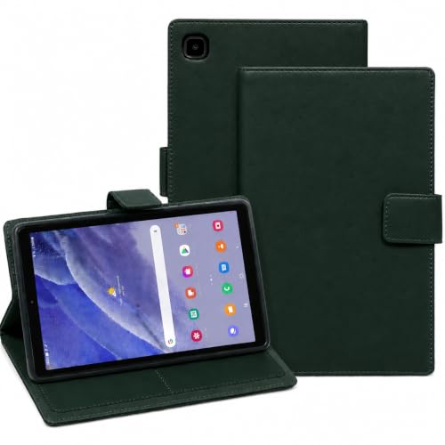 Image of Premium Flip Cover for Samsung Galaxy Tab A7 Lite 8.7 Inch, PU Leather, Soft TPU Back, Magnetic Stand, Professional Style (Green)