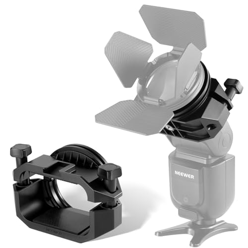 Image of NEEWER SFR1 Square Flash Head Adapter Ring for CRS6 Diffusion Dome CRM2 GM-M1 Square Head Speedlite Accessories, Anti Twist Screw Knob, Cold Shoe for Z760 NW760 NW700 NW620 NW635II TT560 Speedlight