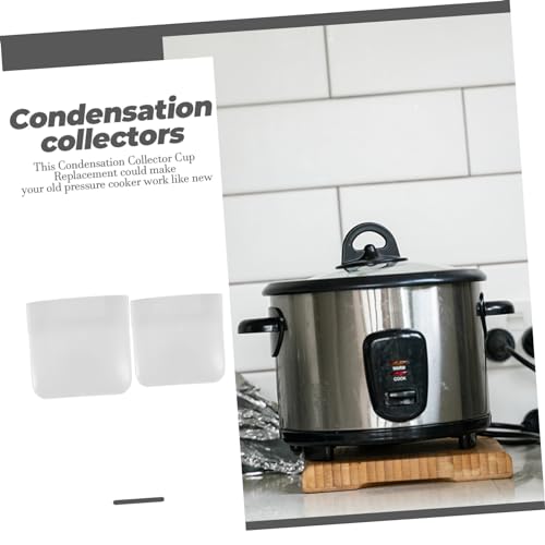 Cajas colectoras de condensación PRETYZOOM evita goteos taza recolectora de agua para vaporera 3