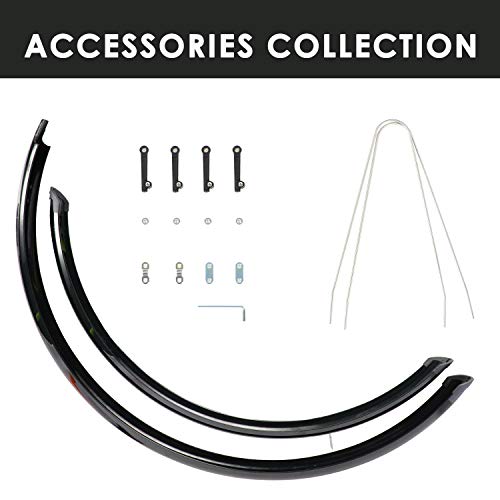 Oriengear Mudguards Road Bike Fender Set 700C 27.5 Inches Aluminum And Plastic Material Rear Front For Up To 35Mm Tire #TOP3