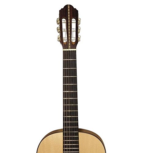 CHITARRA CLASSICA 4/4 SM45 MADE IN EUROPE TOP CEDRO MASSELLO FONDO-FASCE PALISSANDRO ROSETTA INTARSIATA SPALLA MANCANTE MANICO MOGANO TASTIERA PALISSANDRO SCALA 650MM
