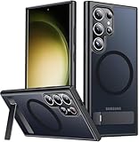 SPIDERCASE Magnetic for Samsung Galaxy S23 Ultra Case, [3 Stand Ways][ Military Grade Drop Protection] with Invisible Stand Shockproof Slim Case for Samsung Galaxy S23 Ultra 6.8