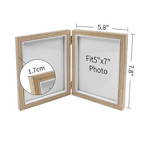 Afuly Holz Bilderrahmen 13 x 18 cm 2 Bilder Mehrfach Fotorahmen Doppel Collage Familie Freunde Geschenke Rustikal Shabby… – Bild 5