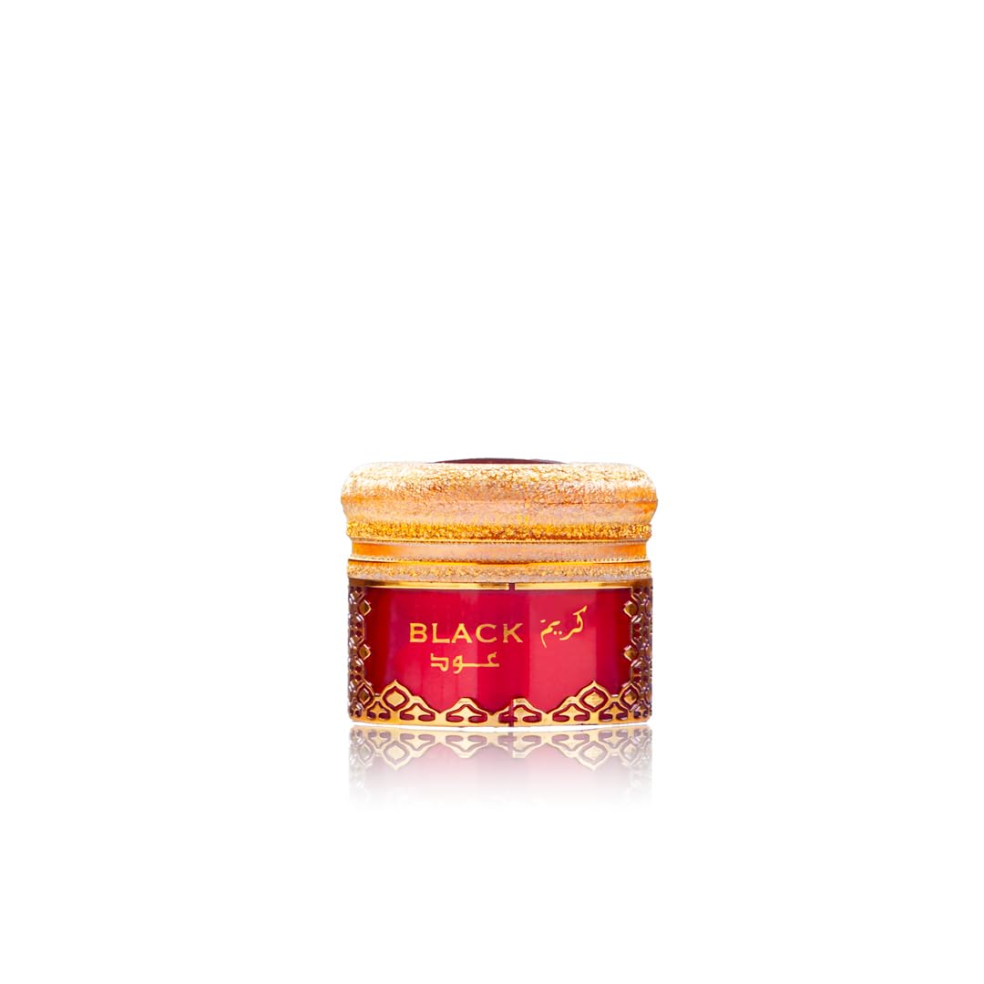 Black Oud Cream, 9g, Luxury Fragrance Cream, Red and Gold Design - Image 2
