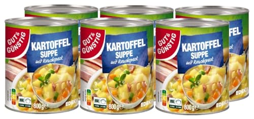 Gut & Günstig Kartoffelsuppe mit Rauchspeck 6x800g
